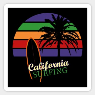 California Surfing Sticker